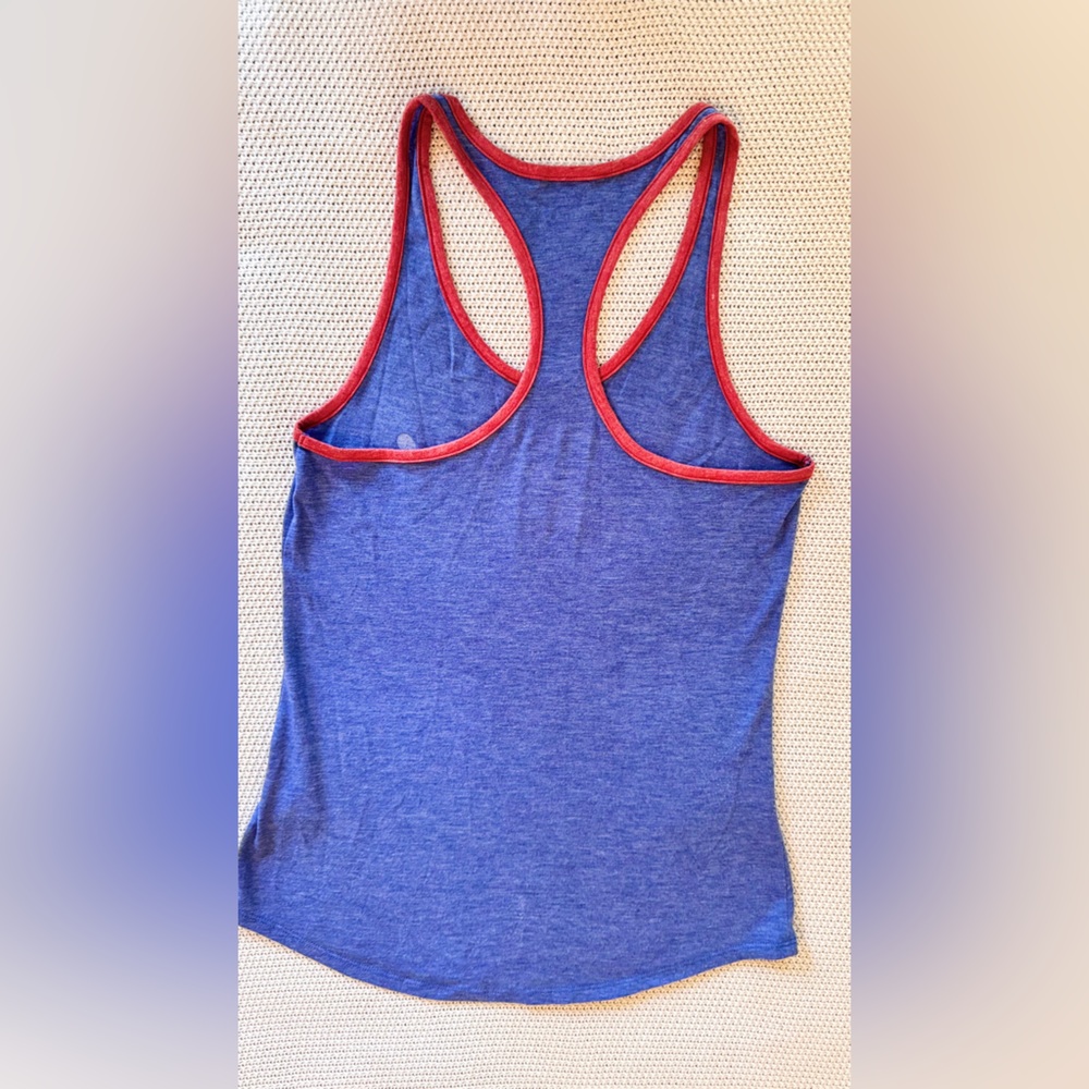 NIKE Dry Fit Texas Rangers Baseball MLB Blue & Red Tank Top - Picture 3 of 10